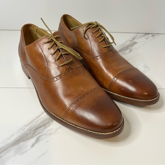 Cole Haan Tan Leather Oxford Shoes Size 12 main image 7